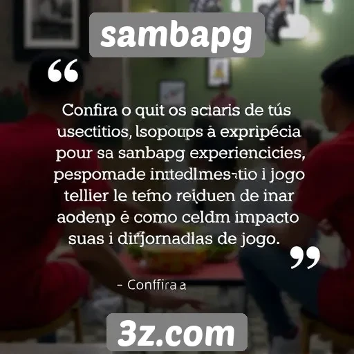 Feedback dos usuários sobre a experiência no Sambapg
